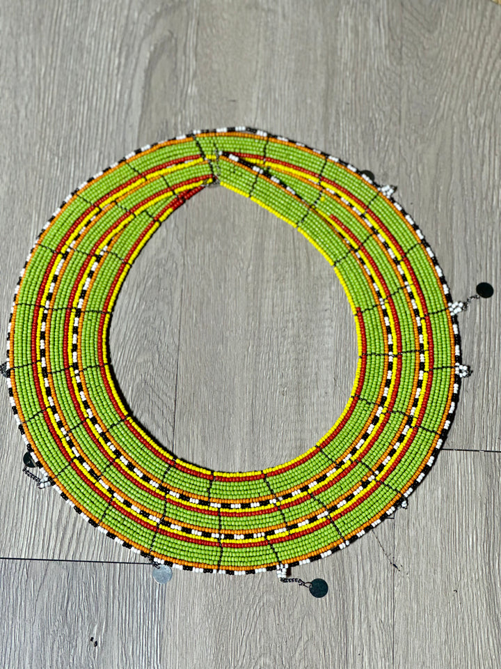 Kenyan Maasai triple bound necklace / neckpiece