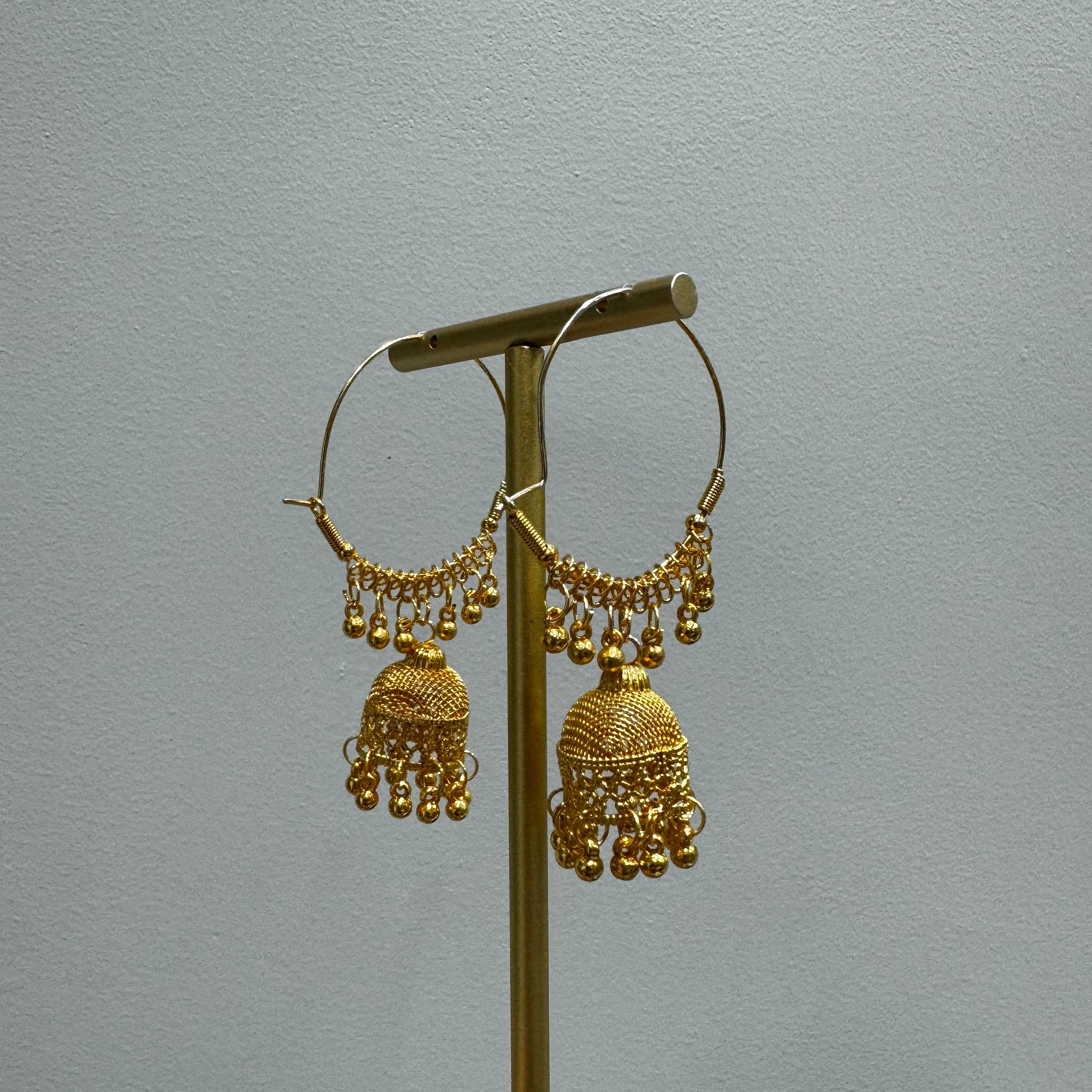 Simple Jhumka Hoop Necklace - trufacebygrace
