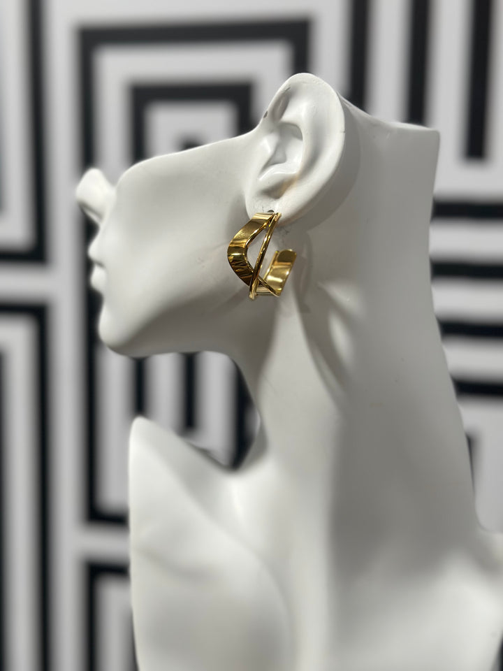 Small Steel Elegance Hoops