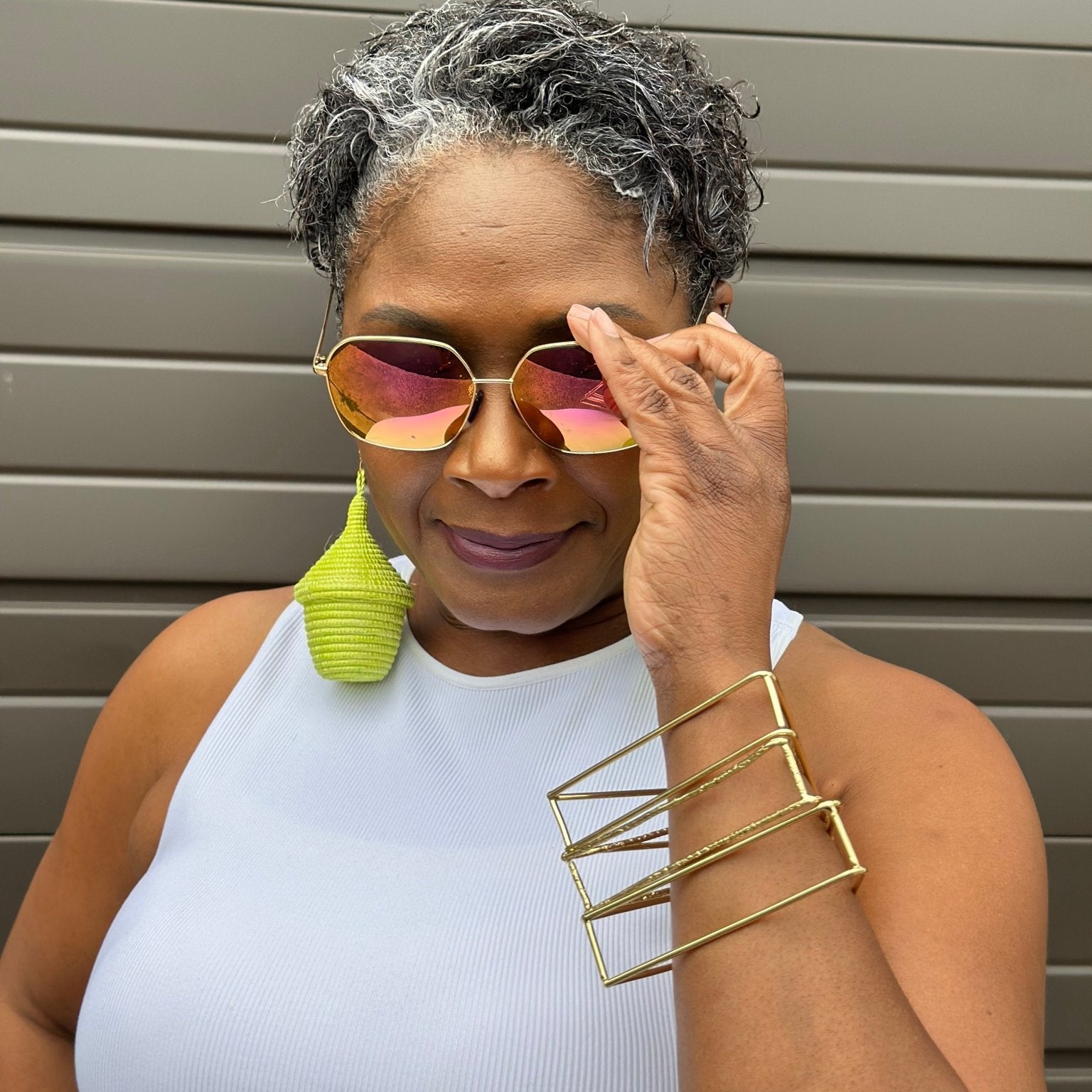 3D Geometric Statement bracelet/ bangle - Trufacebygrace