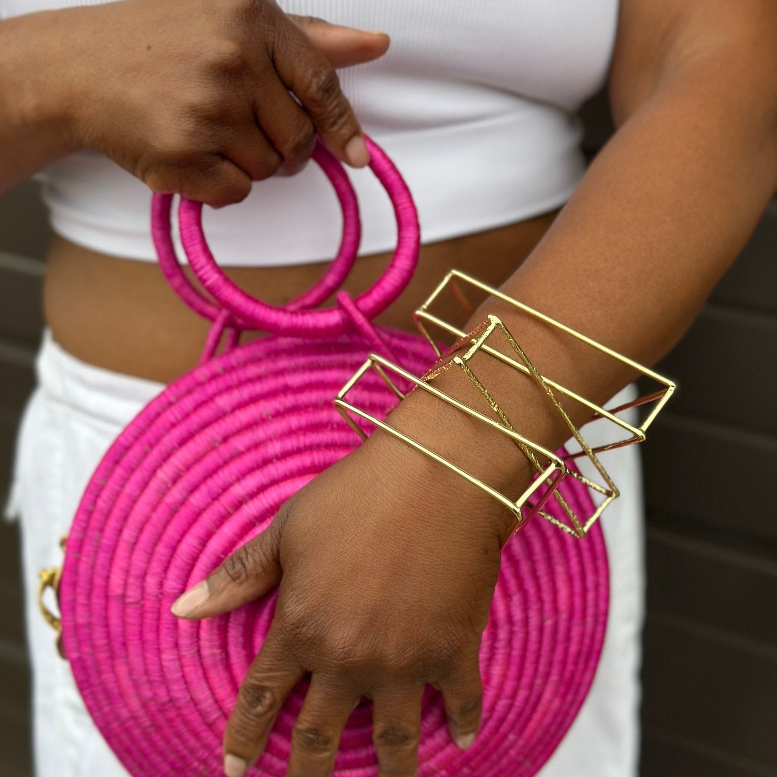 3D Geometric Statement bracelet/ bangle - Trufacebygrace