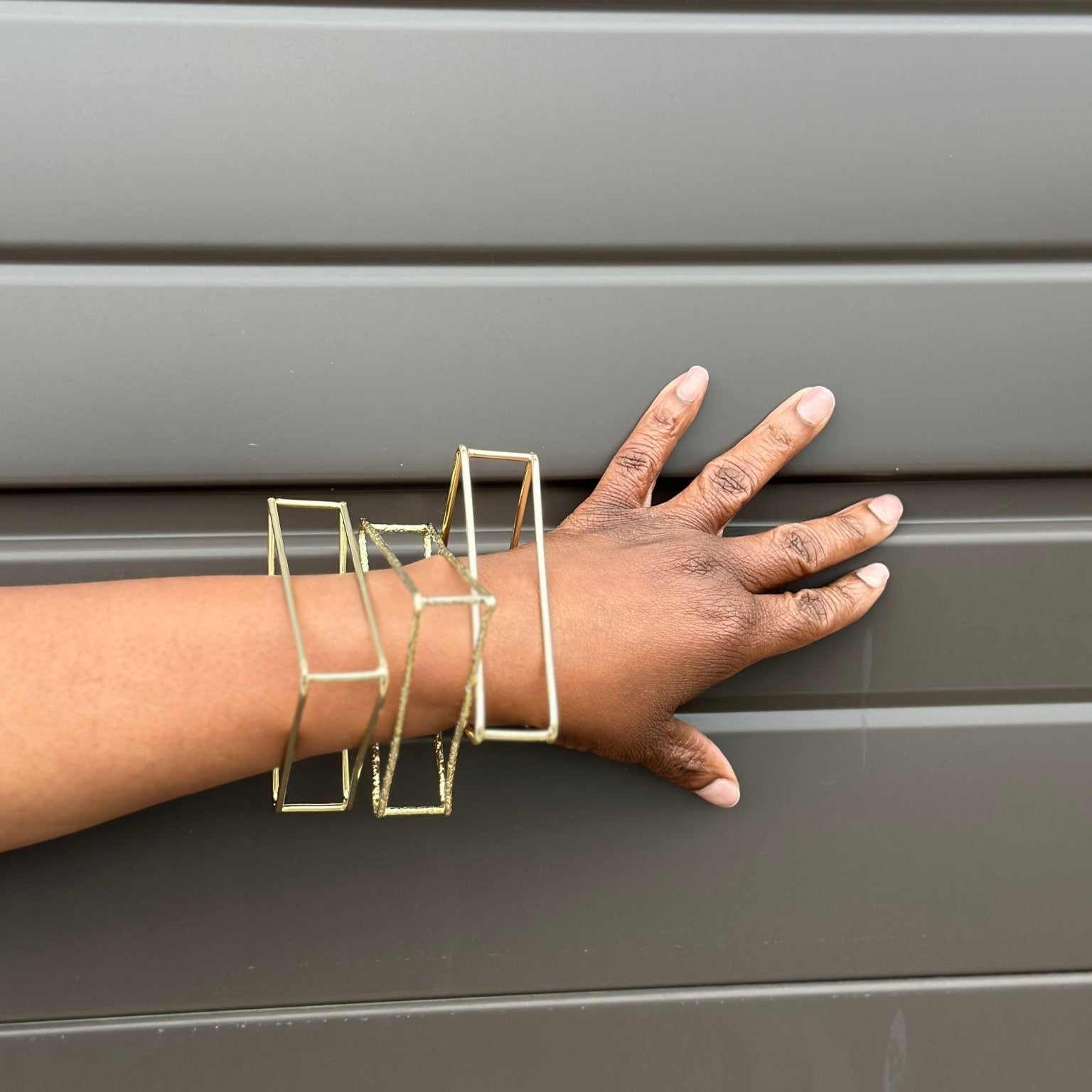 3D Geometric Statement bracelet/ bangle - Trufacebygrace