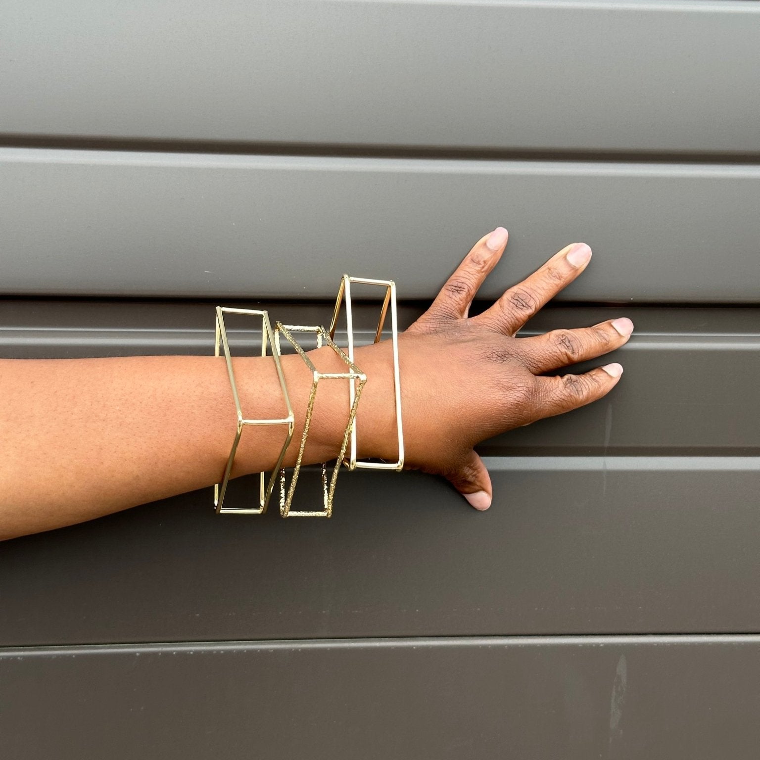 3D Geometric Statement bracelet/ bangle - Trufacebygrace