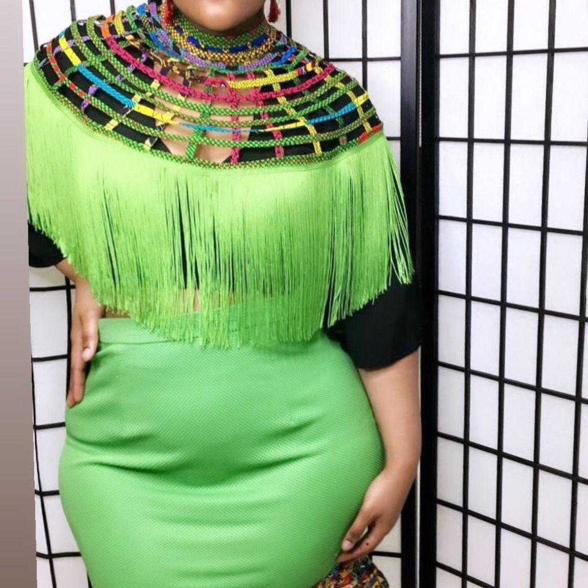 60% OFF Abena Chloe Stretch and Ankara Skirt - Trufacebygrace