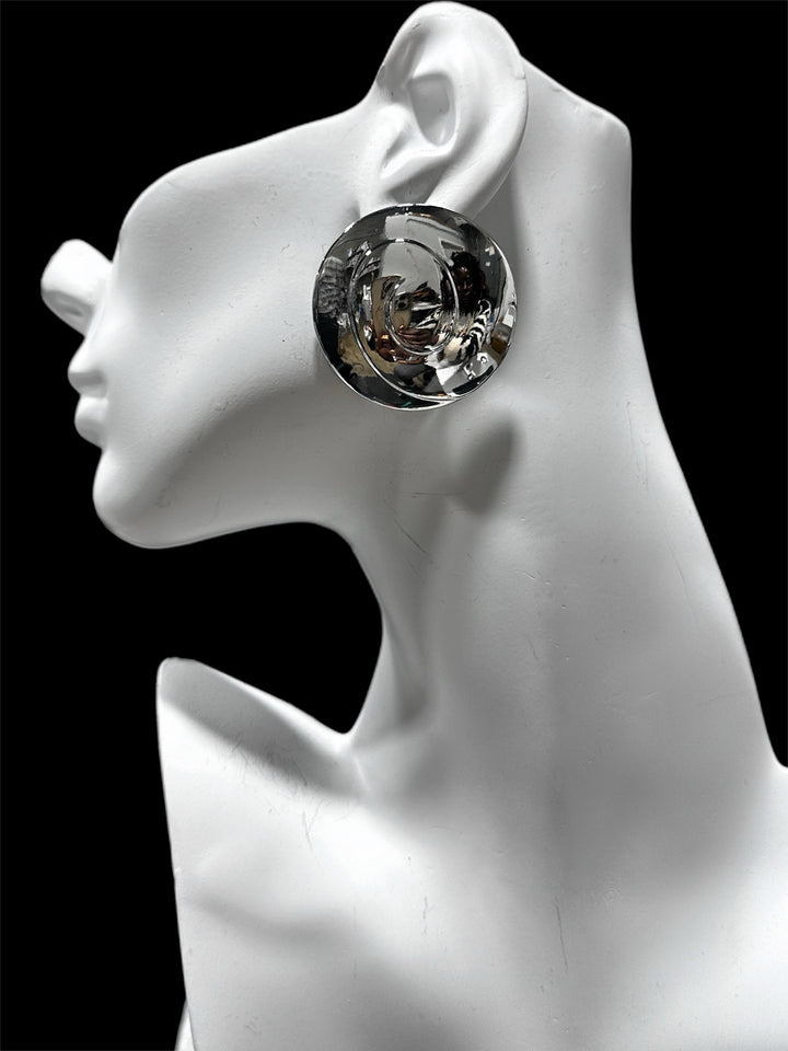 Orbita Round Statement Earrings