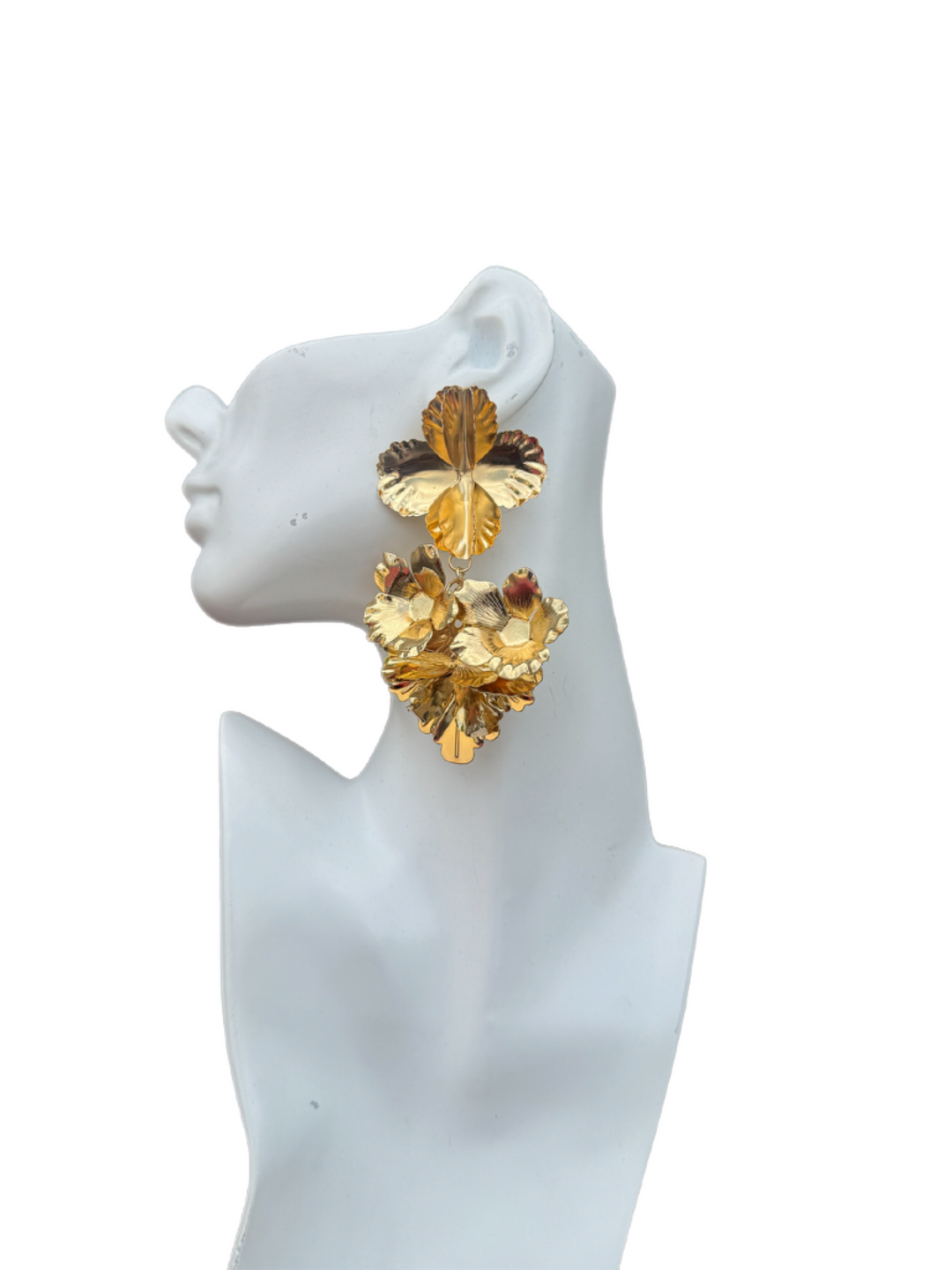Golden Bloom Statement Earrings