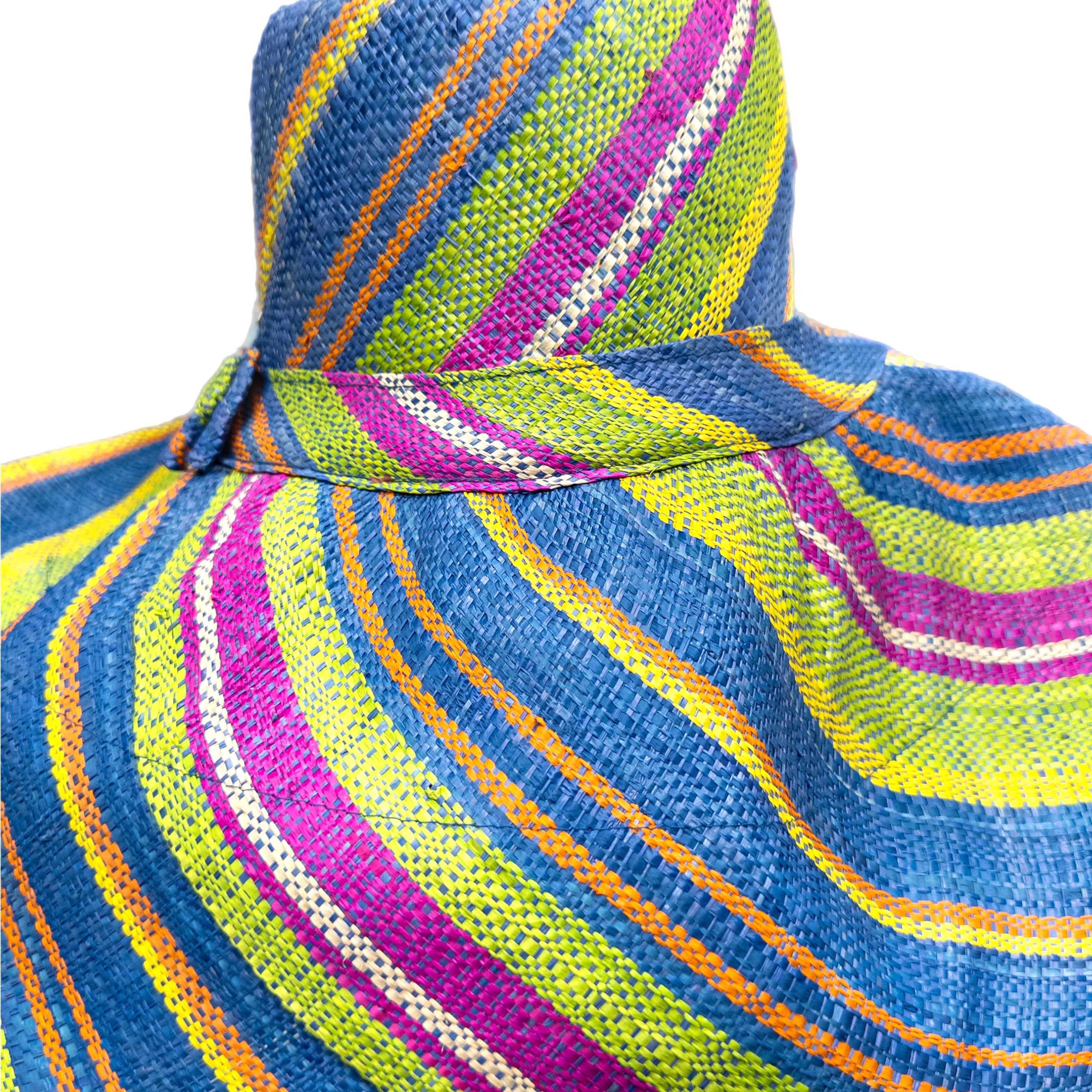 Meena design/Stripes Beach Hat - Trufacebygrace