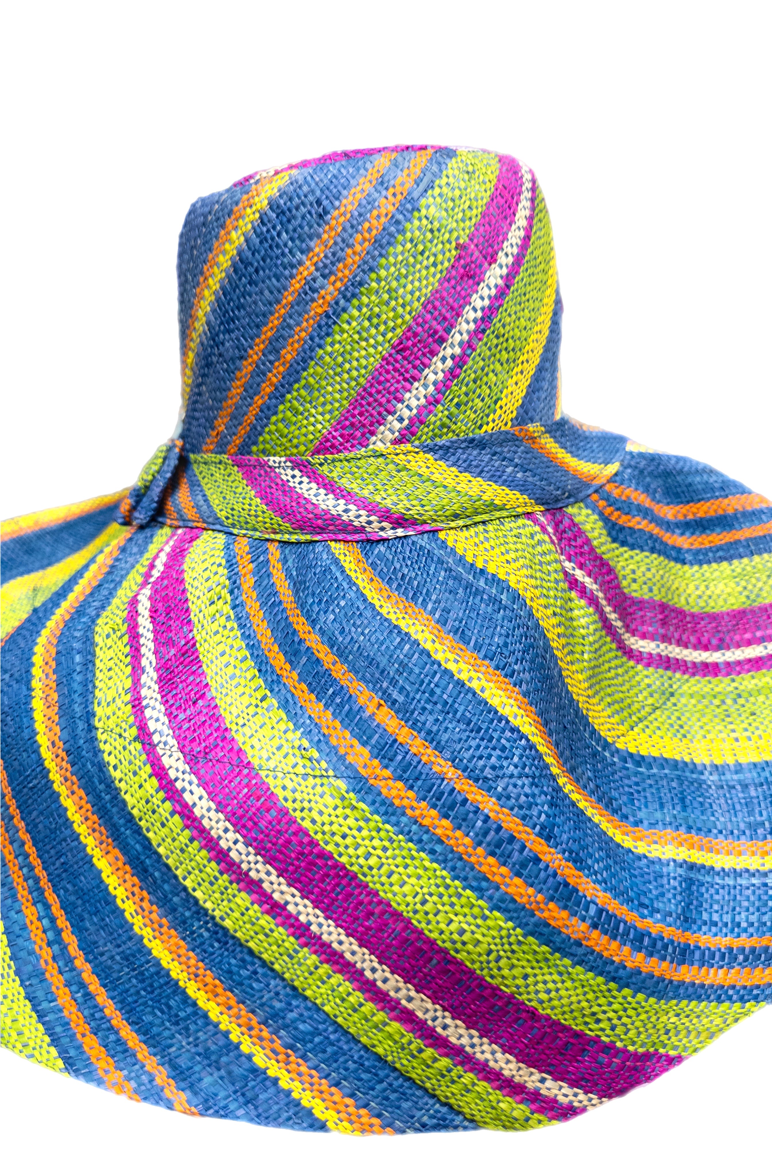 Meena design/Stripes Beach Hat - Trufacebygrace