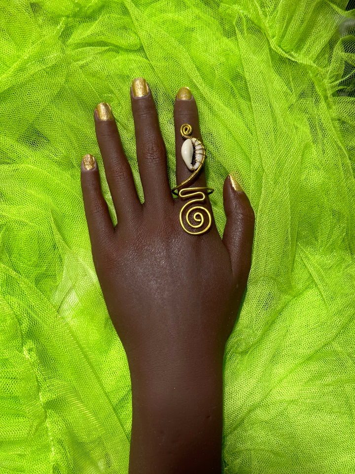 Adjustable Cowry Shell Rings