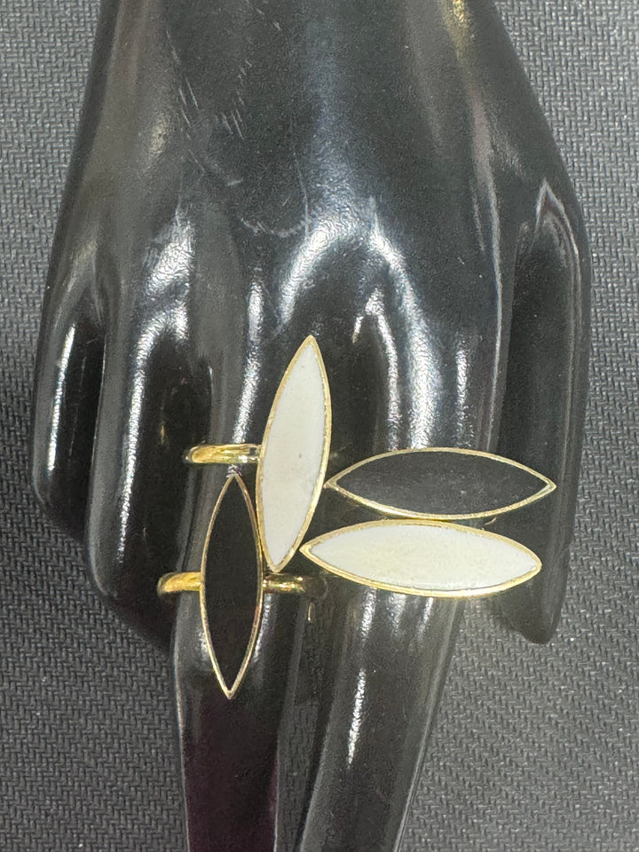 Handcrafted Marquise Onyx Rings