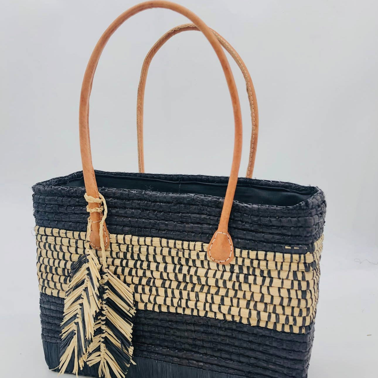 Abe Raffia Beach Bag - Trufacebygrace
