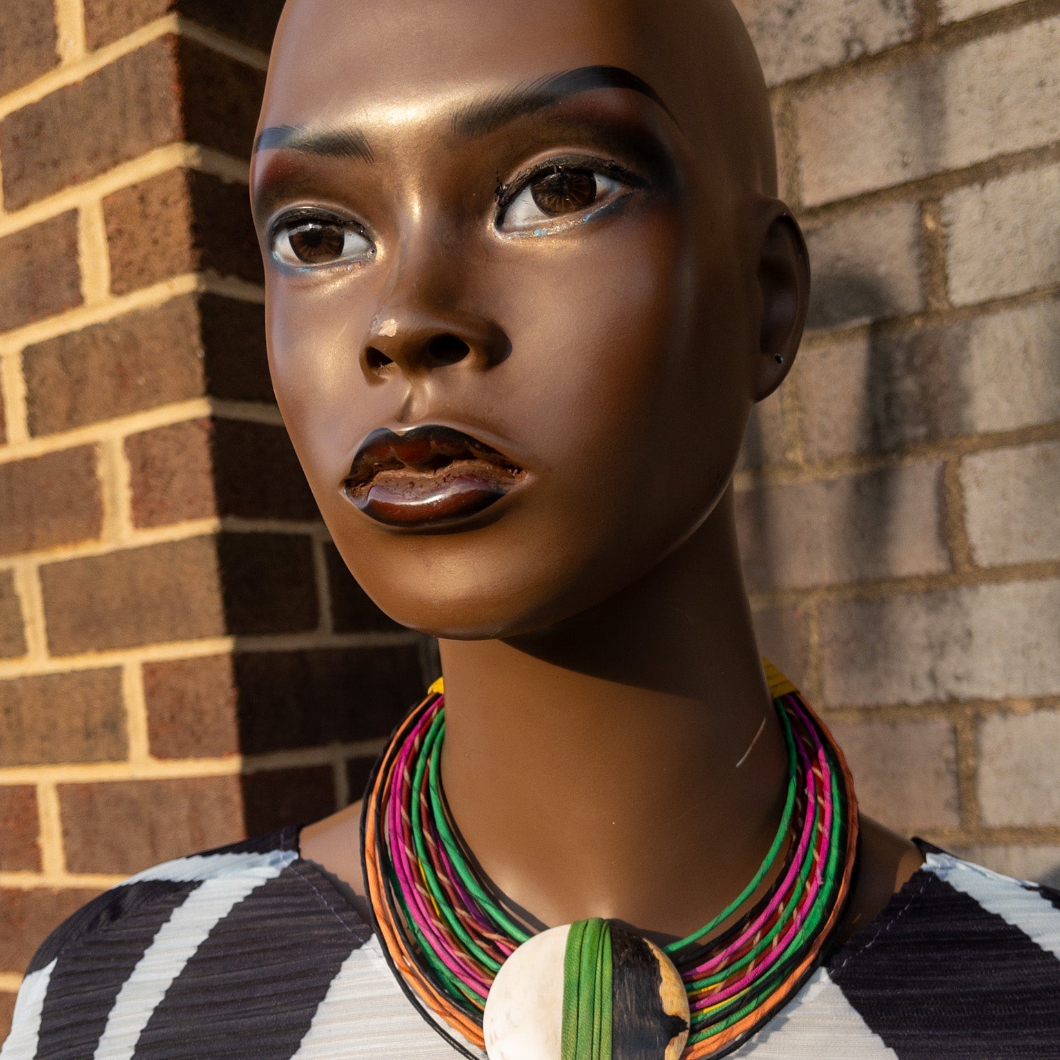 Abonteng Leather and Horn Necklace - Trufacebygrace