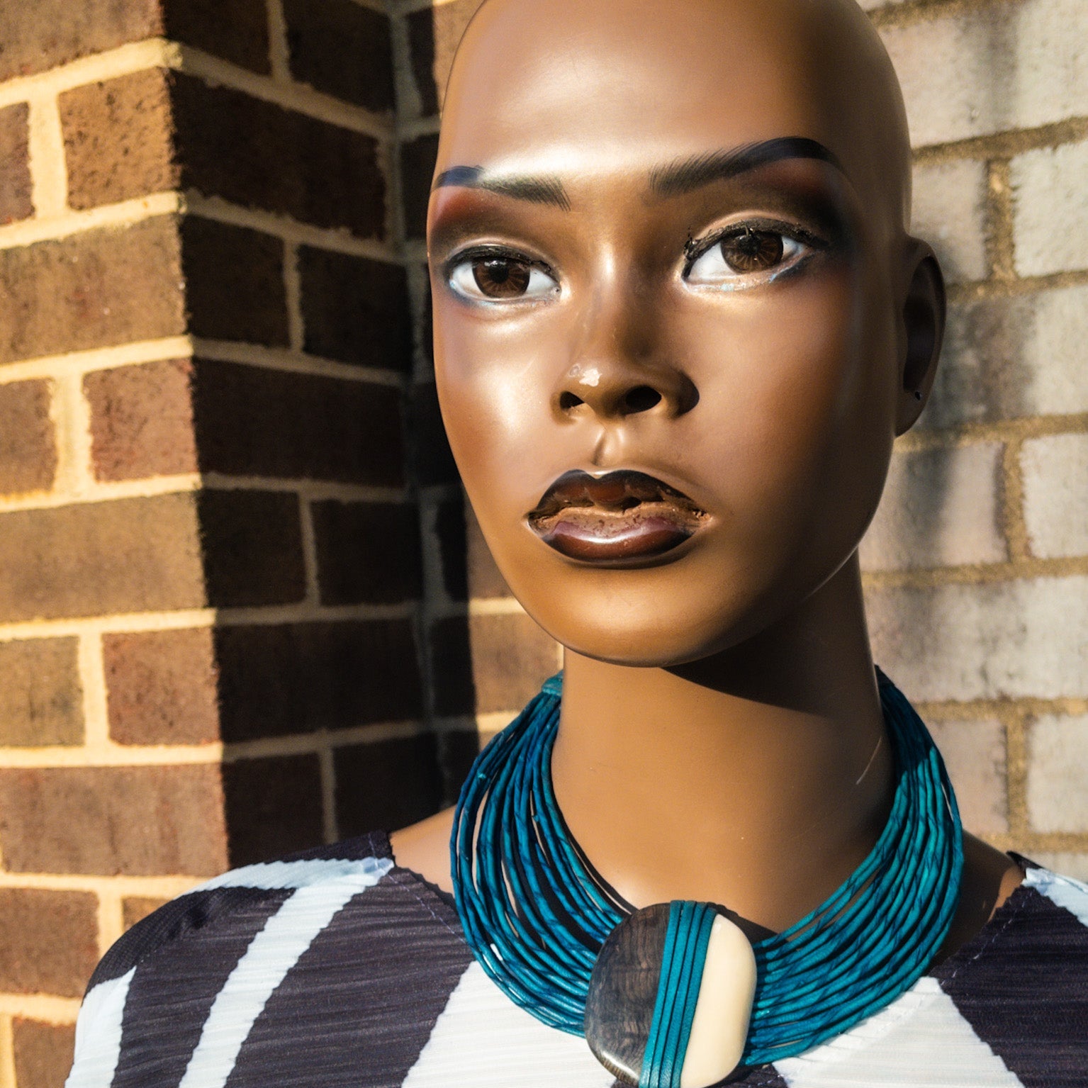 Abonteng Leather and Horn Necklace - Trufacebygrace