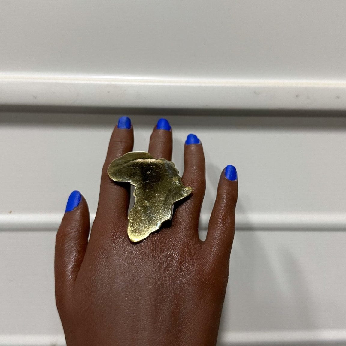 Adjustable African Map Brass Rings - Trufacebygrace