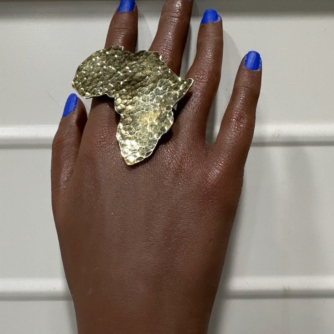 Adjustable African Map Brass Rings - Trufacebygrace