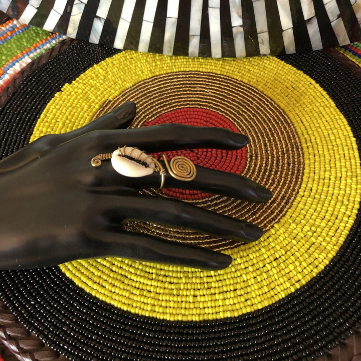 Adjustable Cowrie Shell Rings - Trufacebygrace
