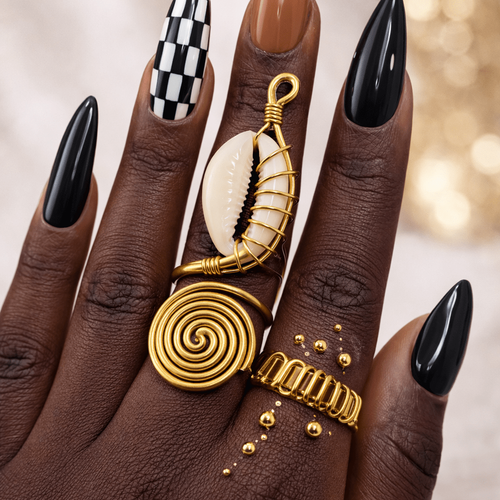 Adjustable Cowry Shell Rings - Trufacebygrace