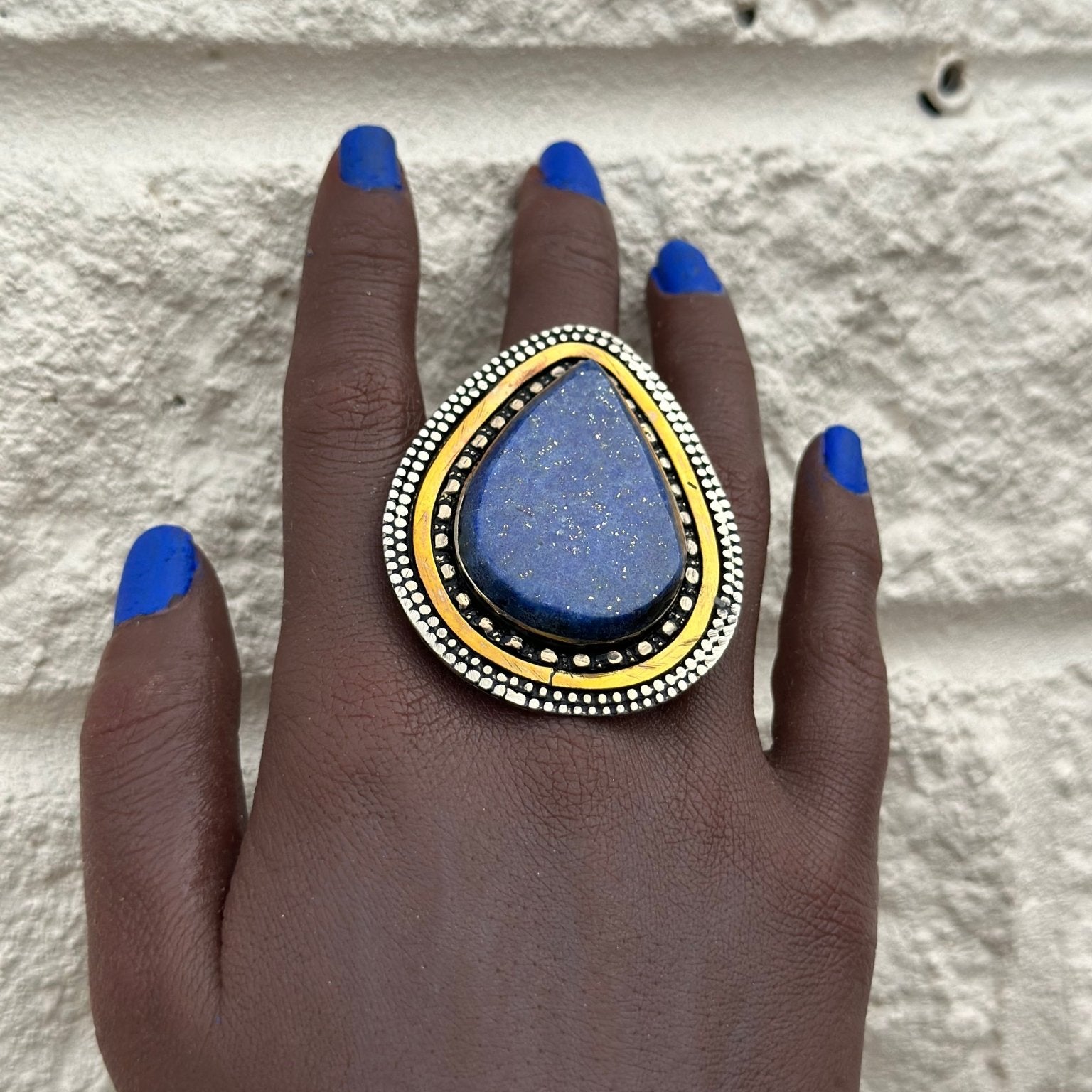 Aduta Vintage Pear - shaped Adjustable Rings - Trufacebygrace