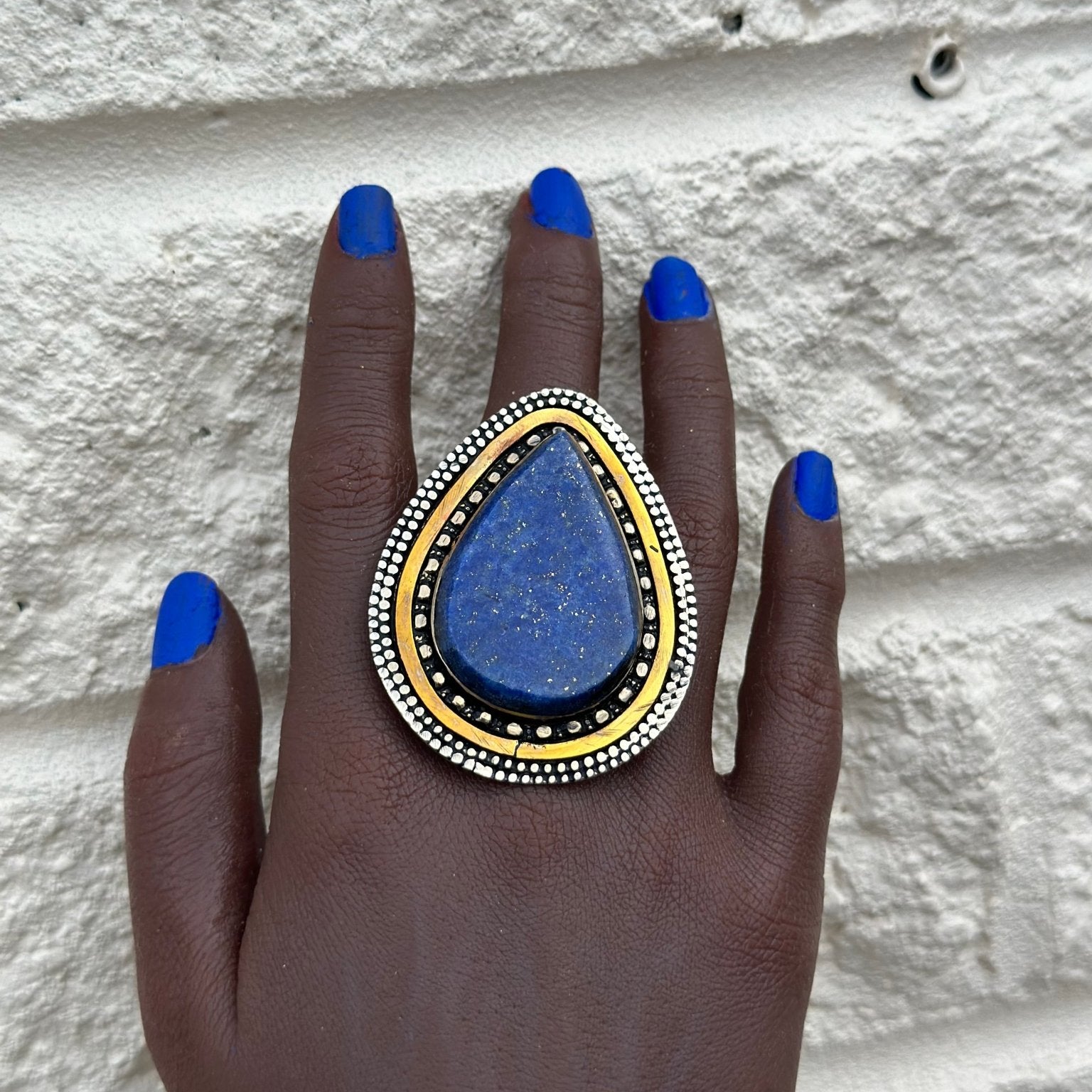 Aduta Vintage Pear - shaped Adjustable Rings - Trufacebygrace