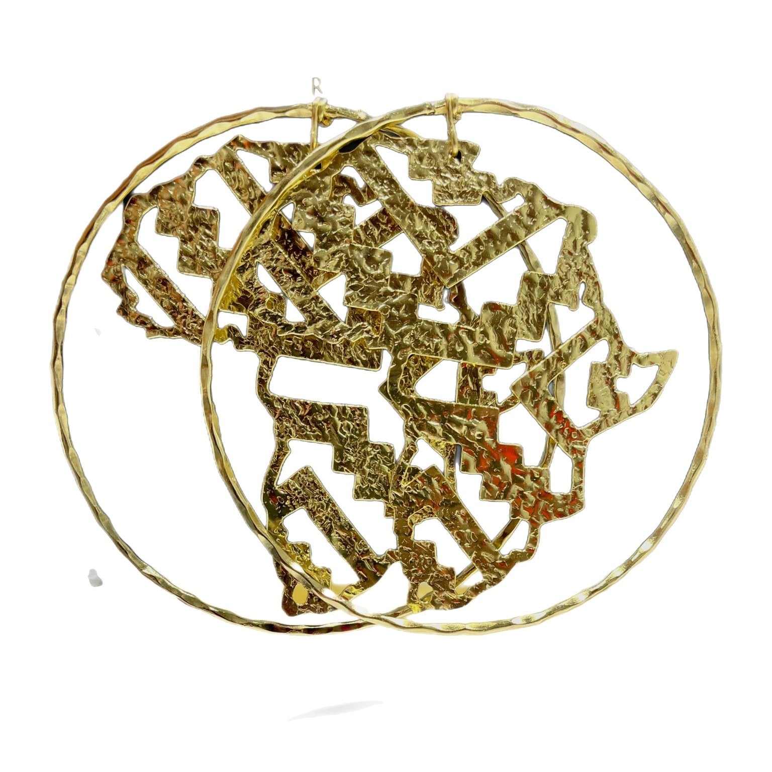 Africa Map laser Cut Earrings - Trufacebygrace