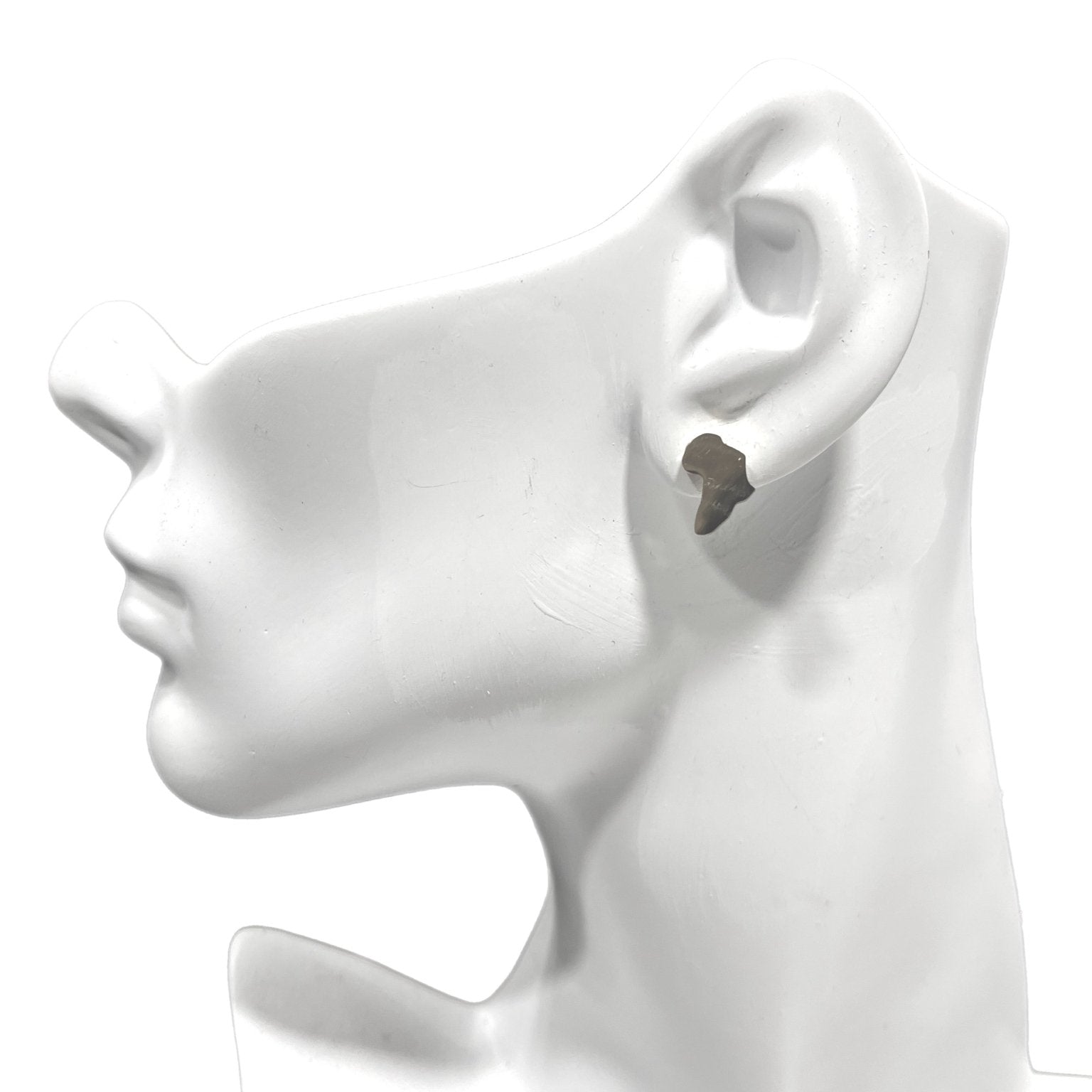 Africa Map Solid Stud Earrings - Trufacebygrace