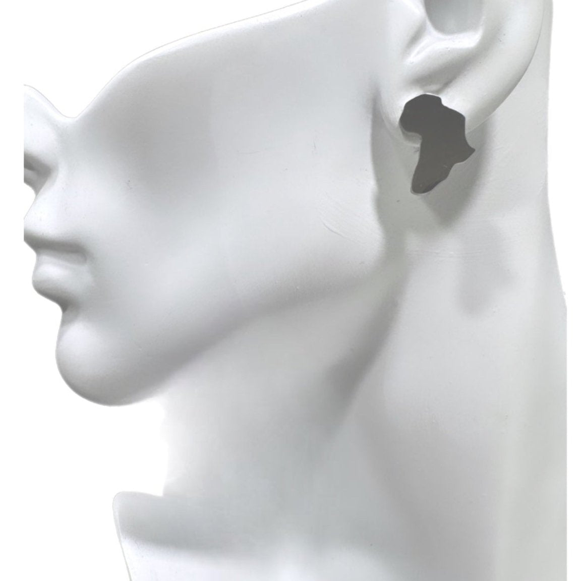 Africa Map Solid Stud Earrings - Trufacebygrace
