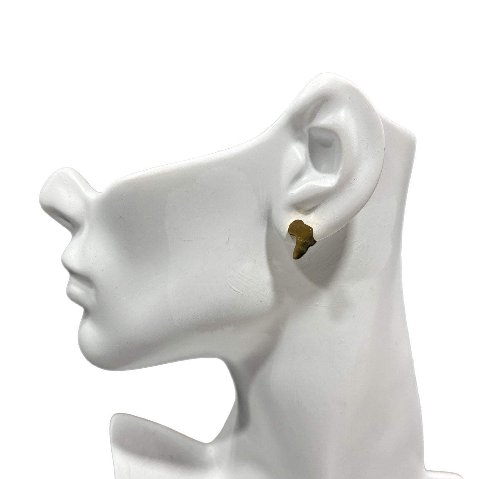Africa Map Solid Stud Earrings - Trufacebygrace