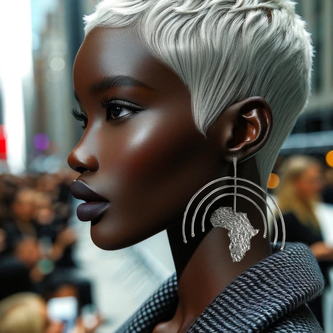 Africa Under the Divine Earrings - Trufacebygrace