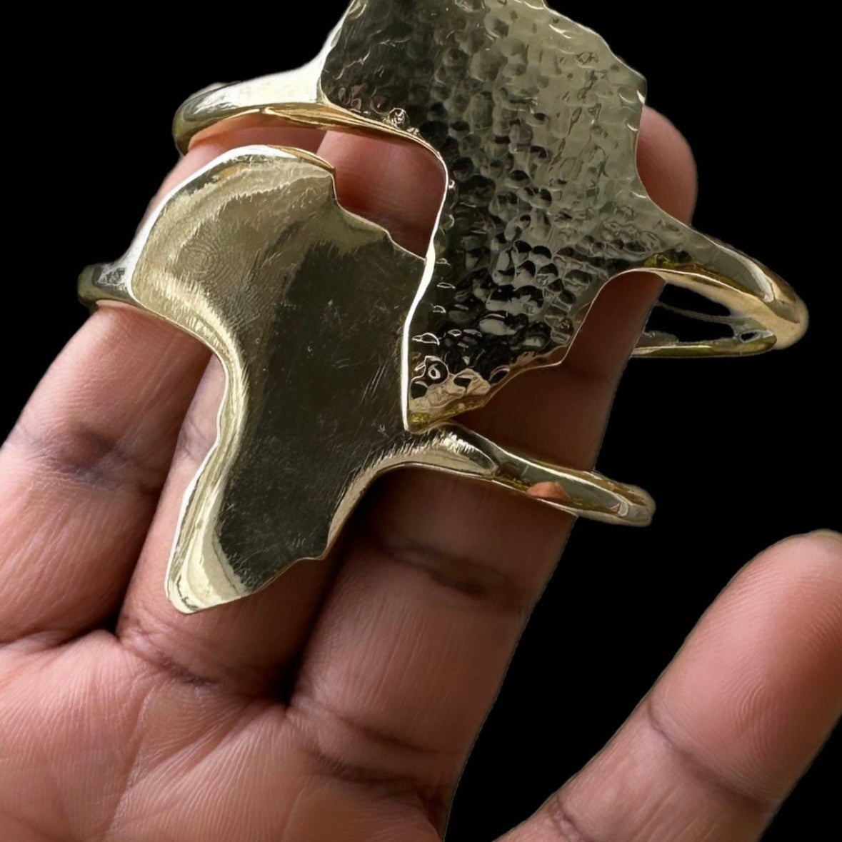 African Map Brass Bracelets - Unisex - Trufacebygrace