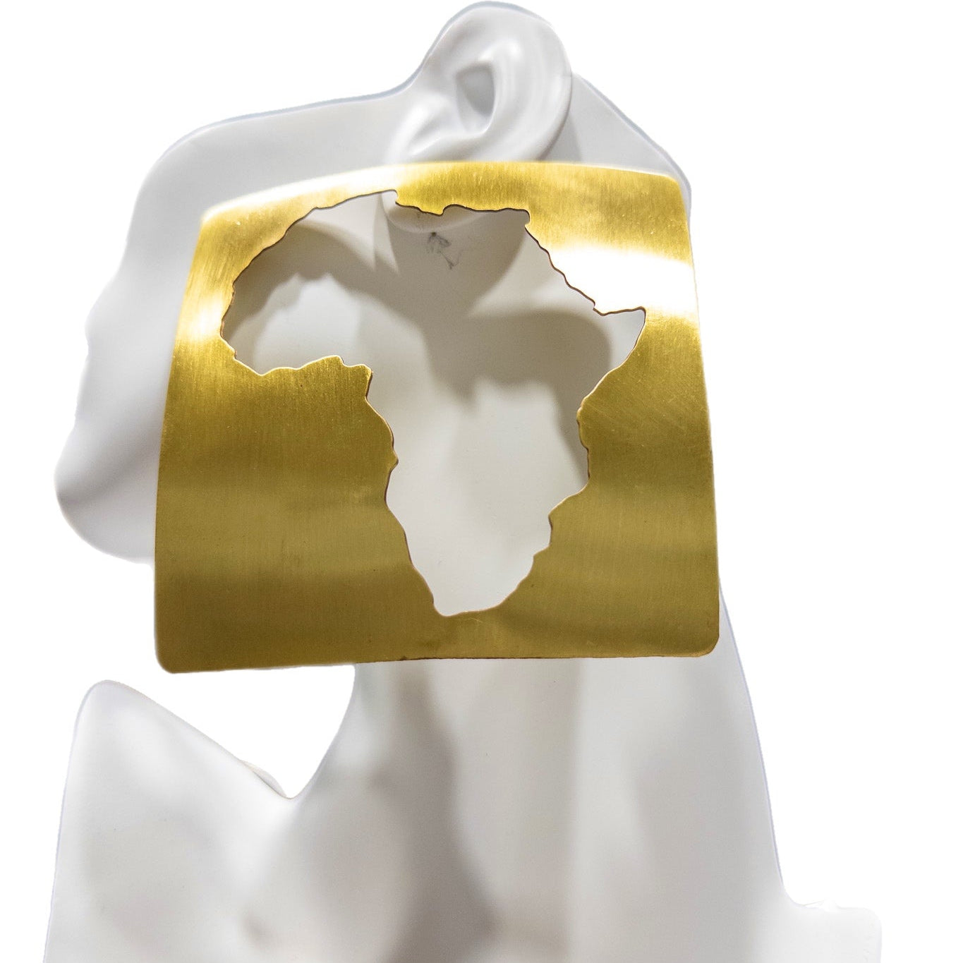 African Map Square Earrings - Trufacebygrace