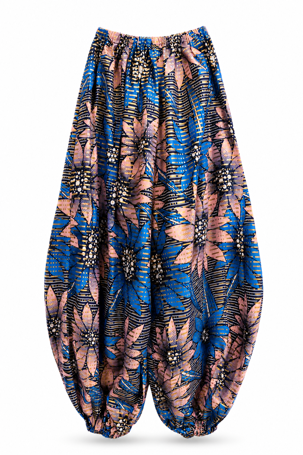 African Print Balloon Jumpsuit - Trufacebygrace
