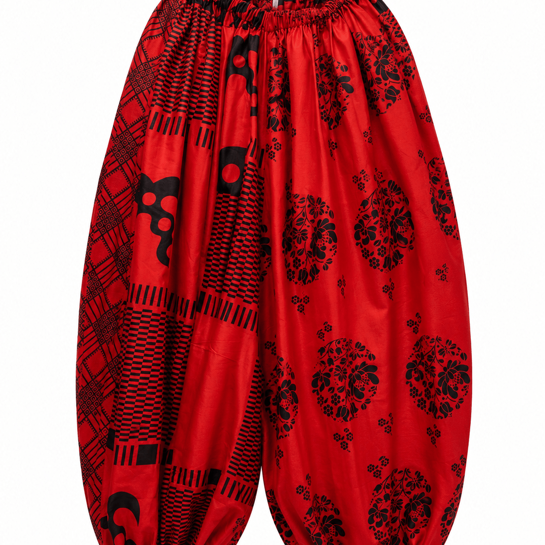 African Print Balloon Jumpsuit - Trufacebygrace