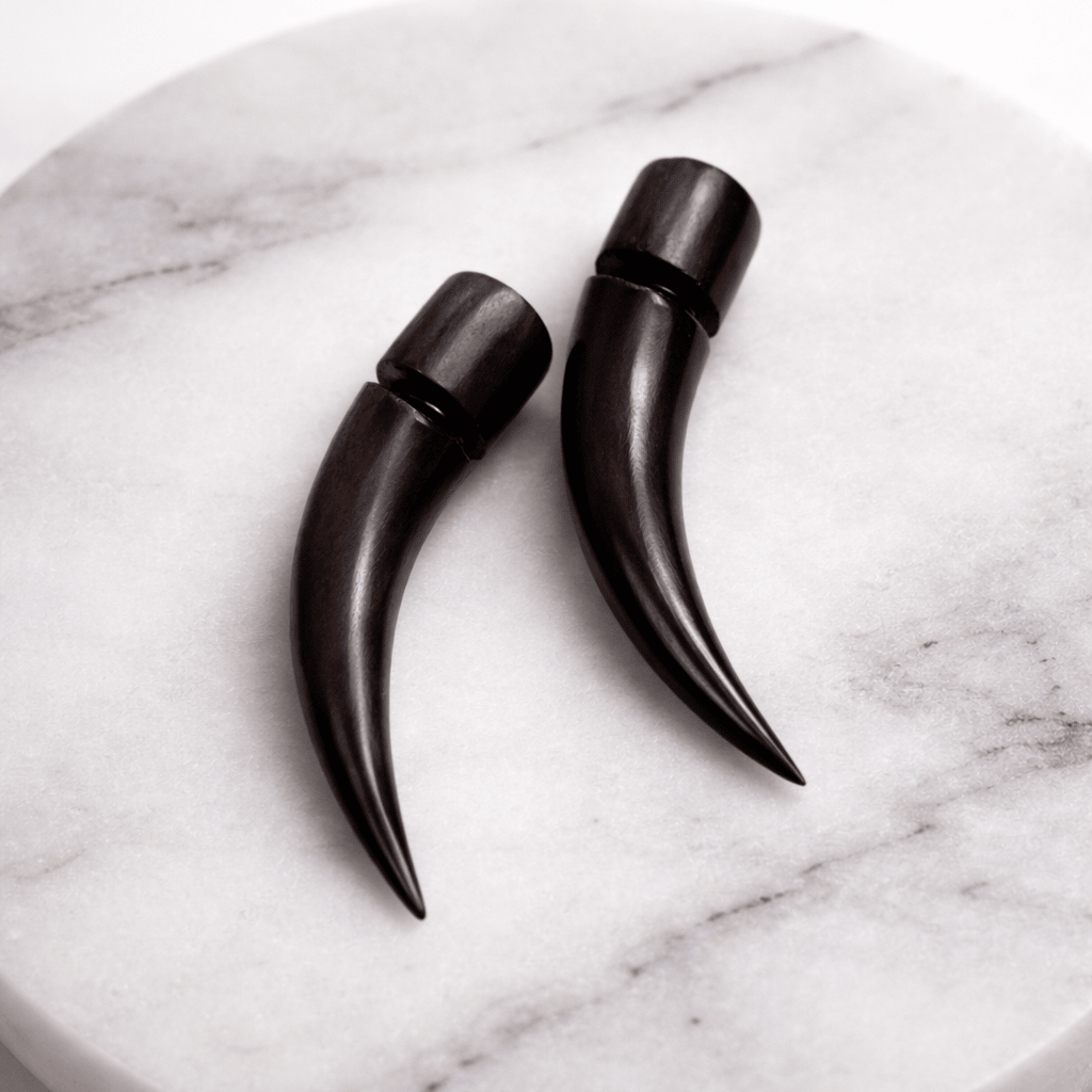 Afrifa Punk Rock Horn faux Ear gauge - Trufacebygrace