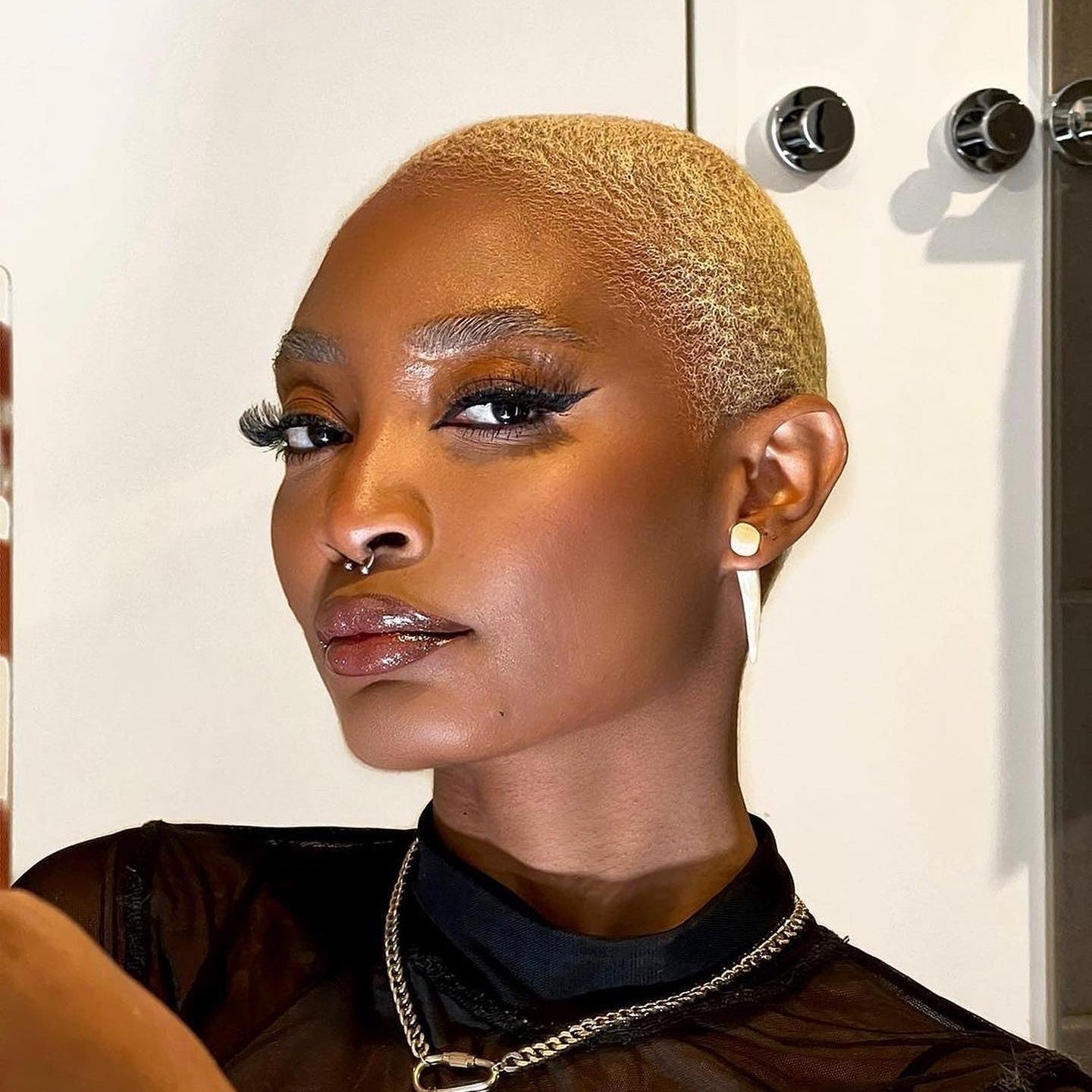 Afrifa Punk Rock Horn faux Ear gauge - Trufacebygrace