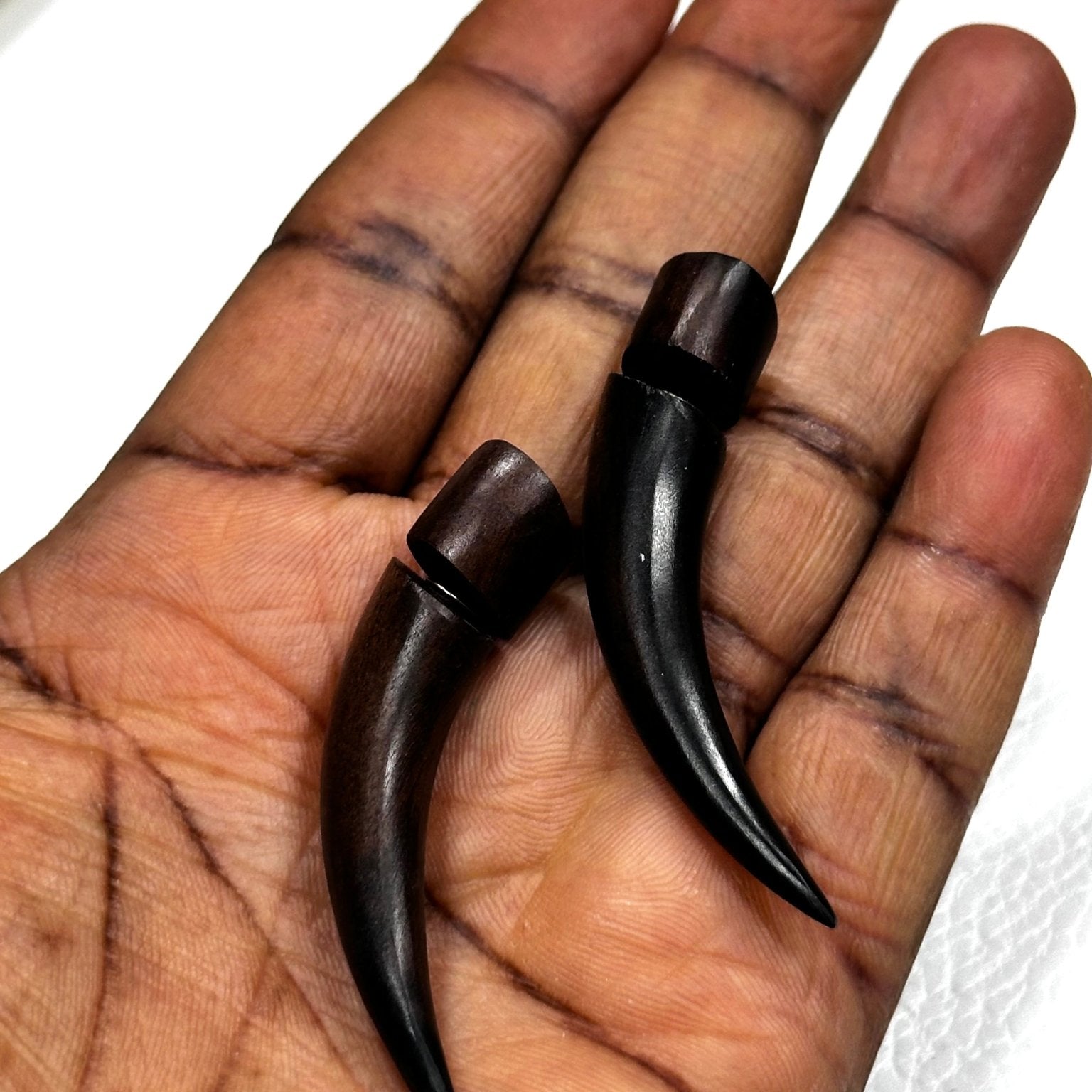 Afrifa Punk Rock Horn faux Ear gauge - Trufacebygrace