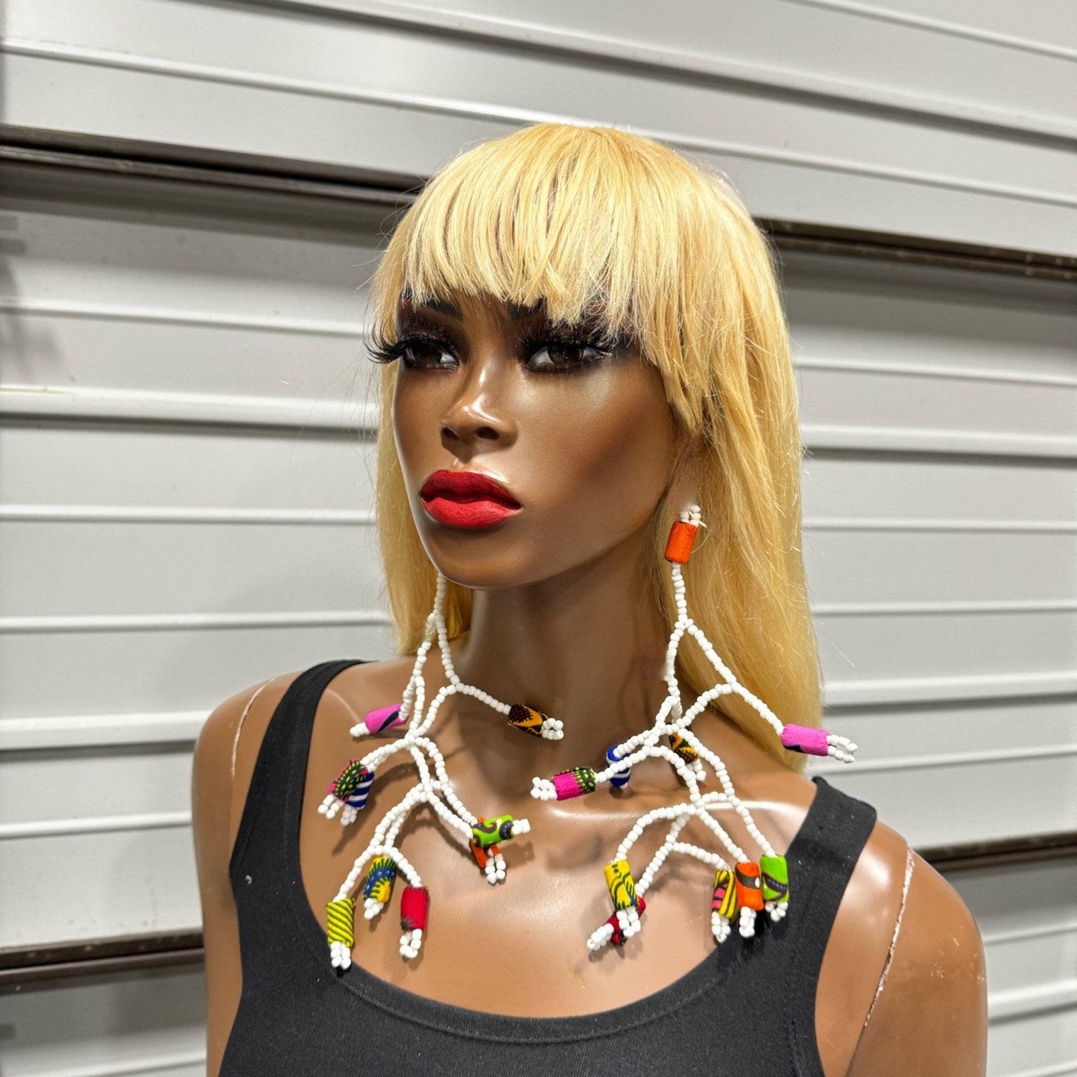Afrique Elegance Beaded Branch Earrings - Trufacebygrace
