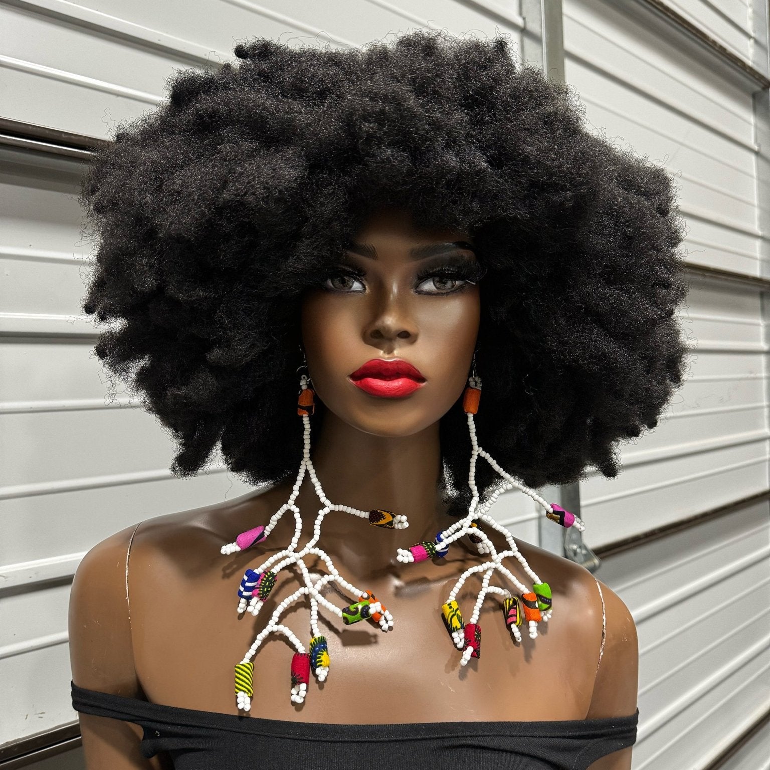 Afrique Elegance Beaded Branch Earrings - Trufacebygrace
