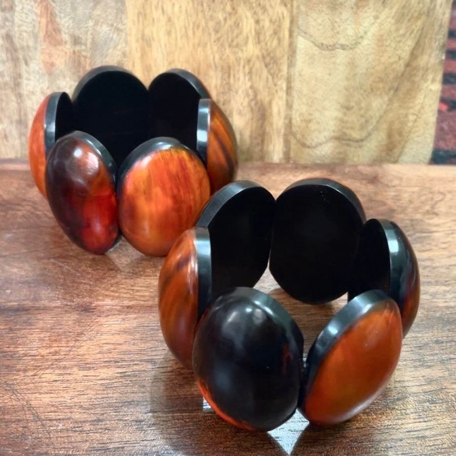 Afro Color Pop Horn Bracelets - Trufacebygrace