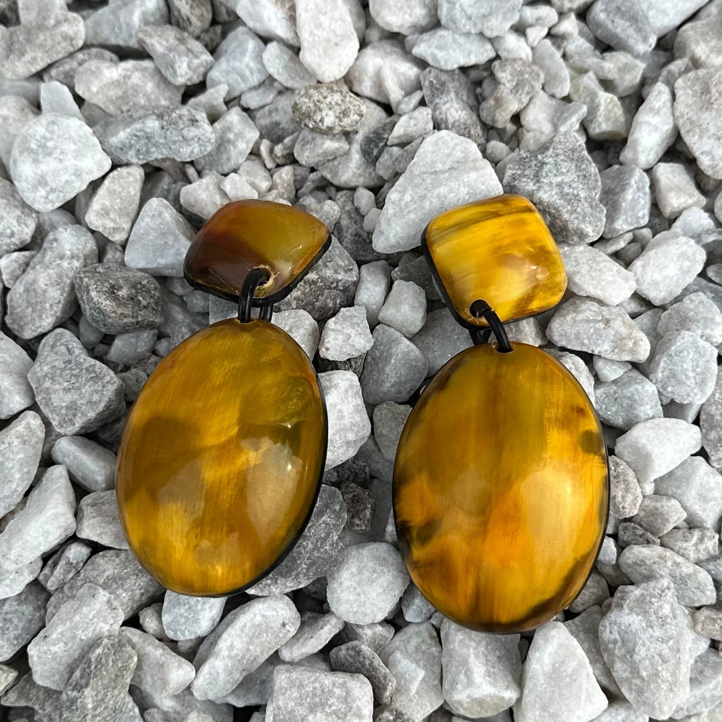 Afro Color Pop Horn Drop Earrings - Trufacebygrace