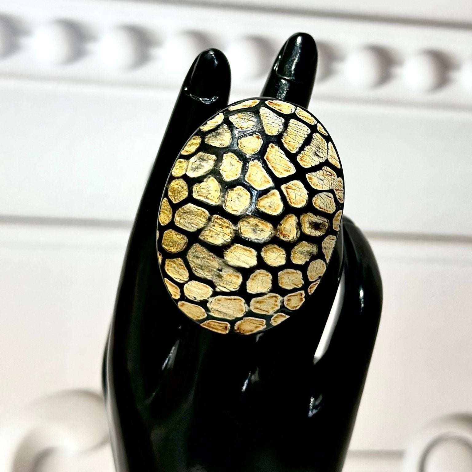 Afro Safari Statement Horn Rings - Trufacebygrace