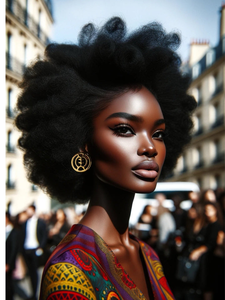 Afro Symbol Gold plated earring - Trufacebygrace