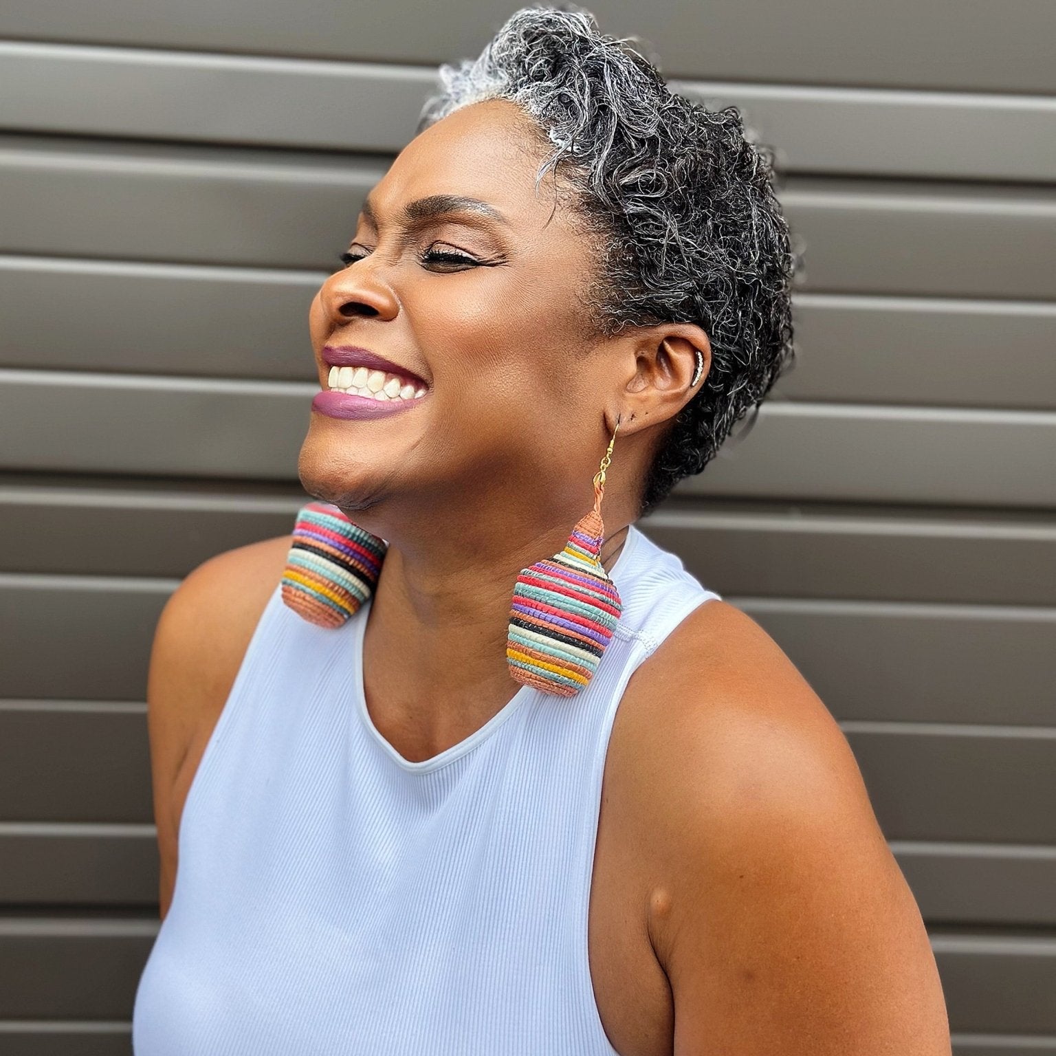 Agaseke Drop Earrings – rainbow sherbet - Trufacebygrace