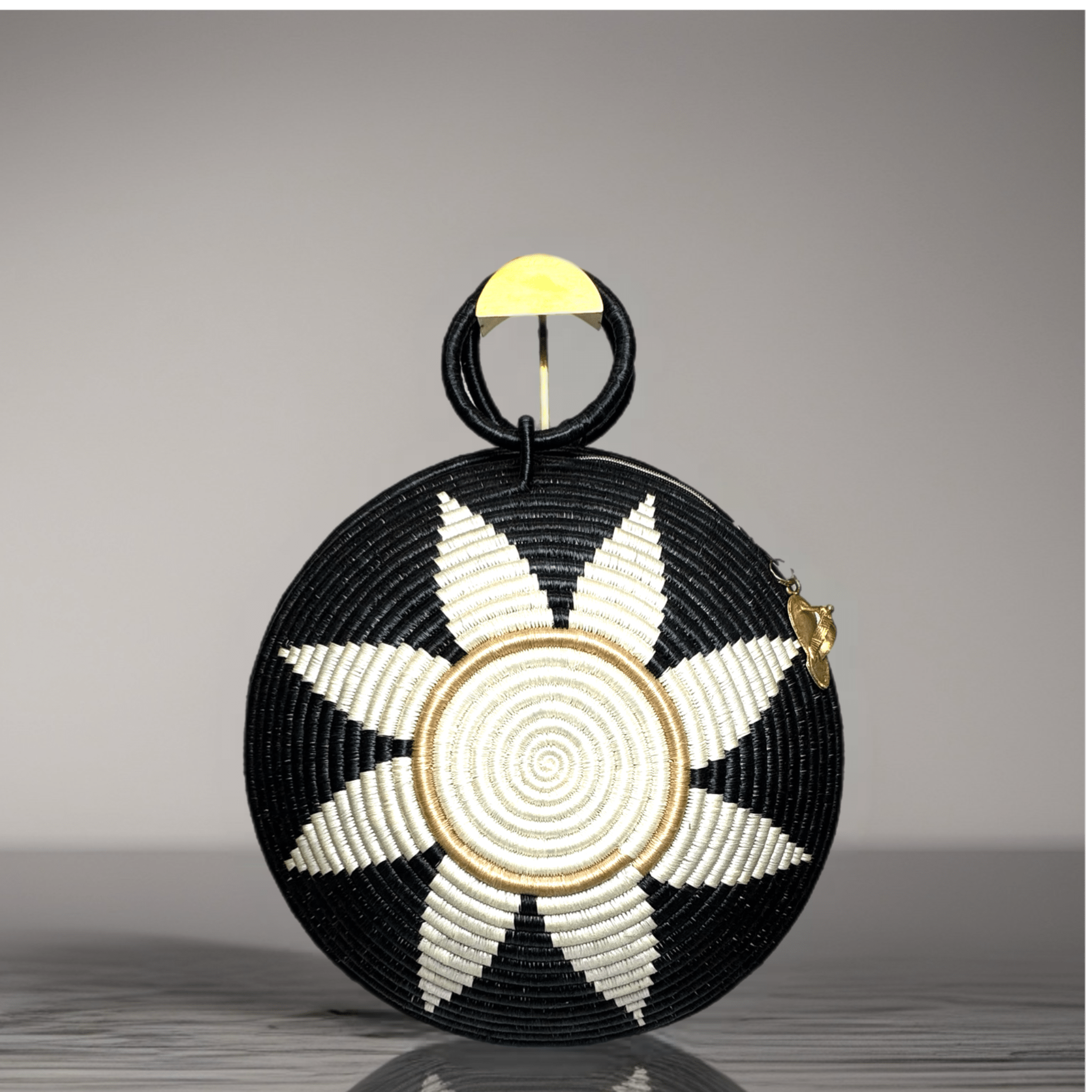 Agaseke Luxe Woven Circle Bag - Trufacebygrace