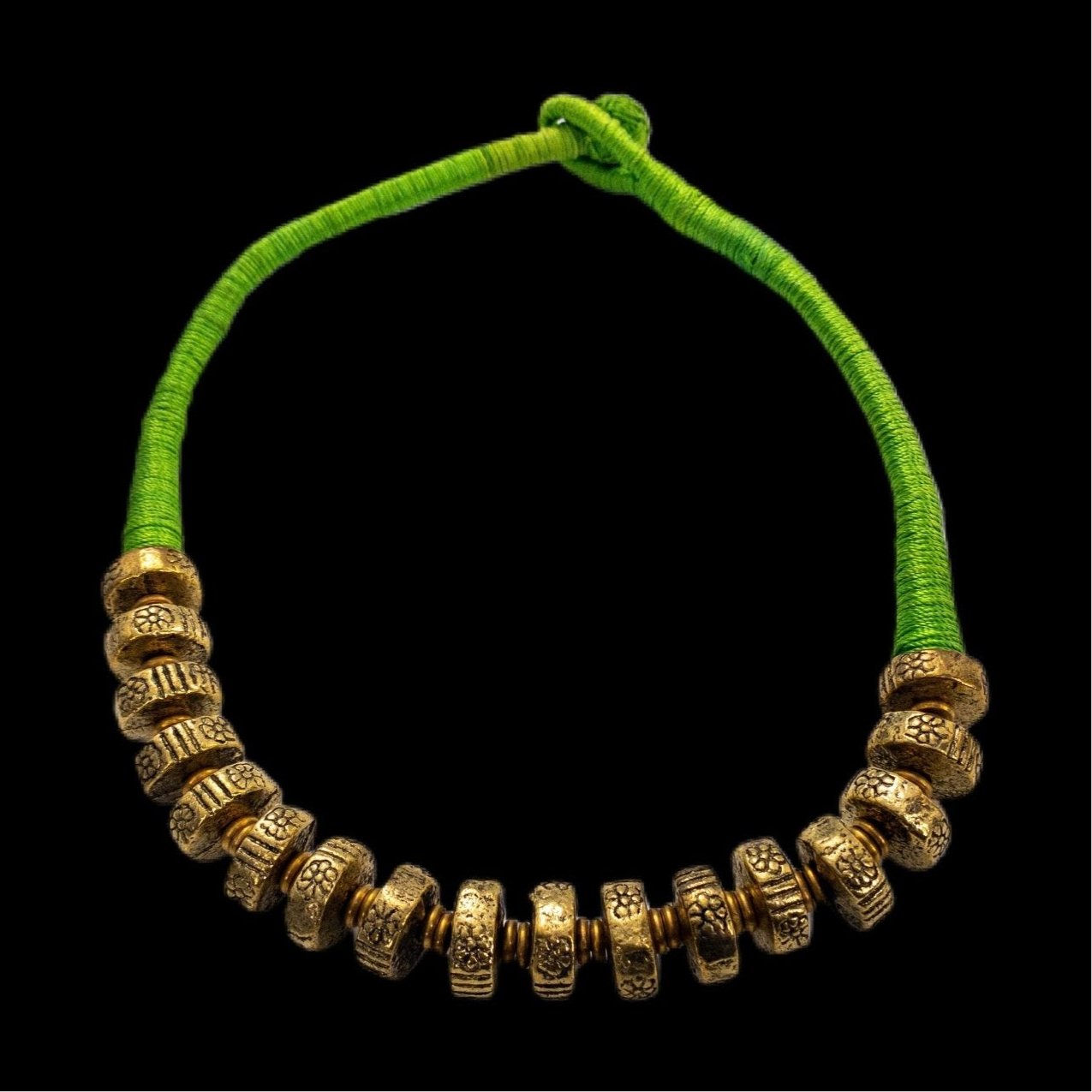 Ahoma and Vintage Metal Necklace - Trufacebygrace