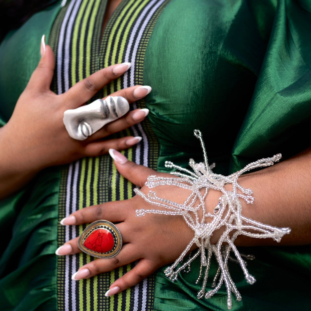 Ahwenie Baako Wrap Bracelet , Necklace / Anklet - Trufacebygrace