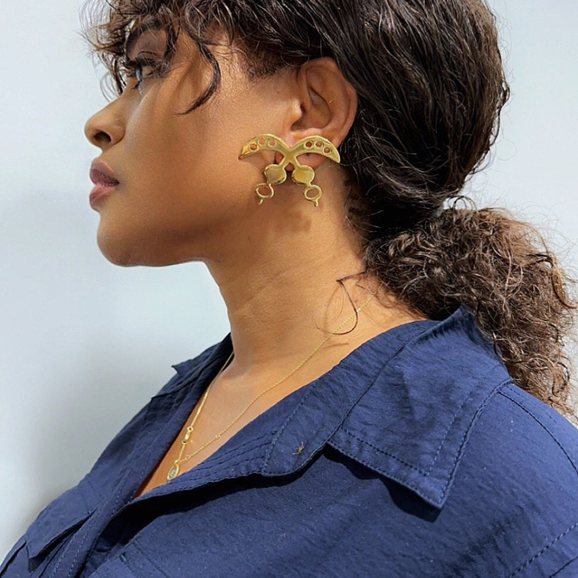 Akofena Adinkra symbol Earring - Trufacebygrace