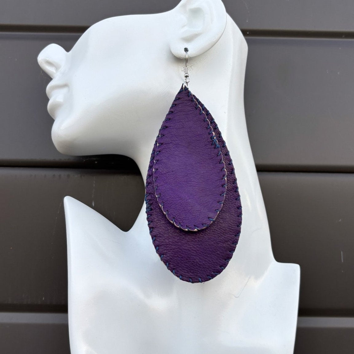 Aminata Genuine leather Earring - Trufacebygrace