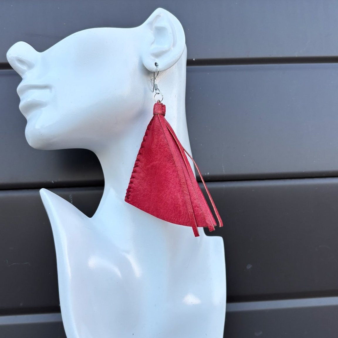 Aminata Genuine leather Earring - Trufacebygrace