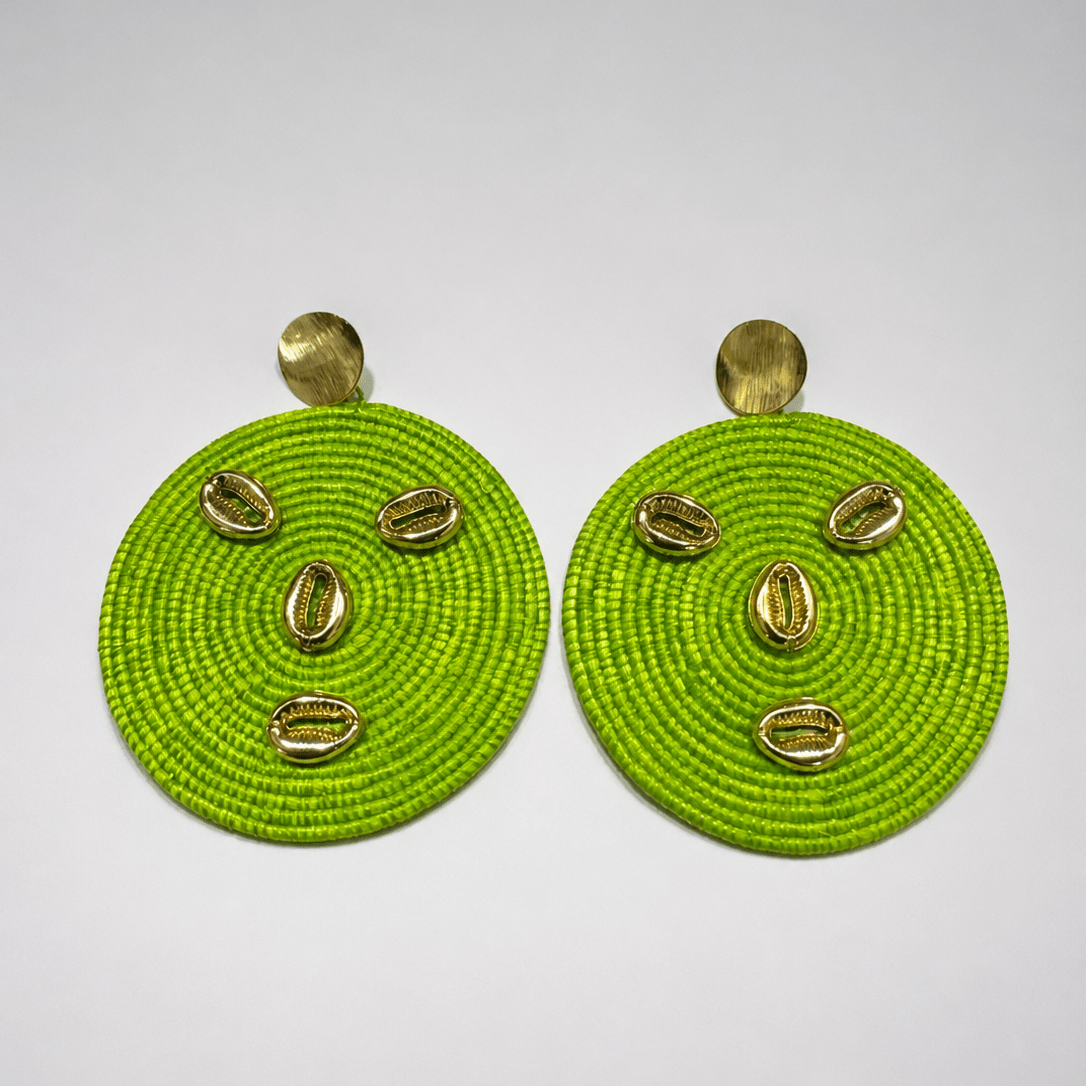 Anansewa Cowry Face Earrings - Trufacebygrace