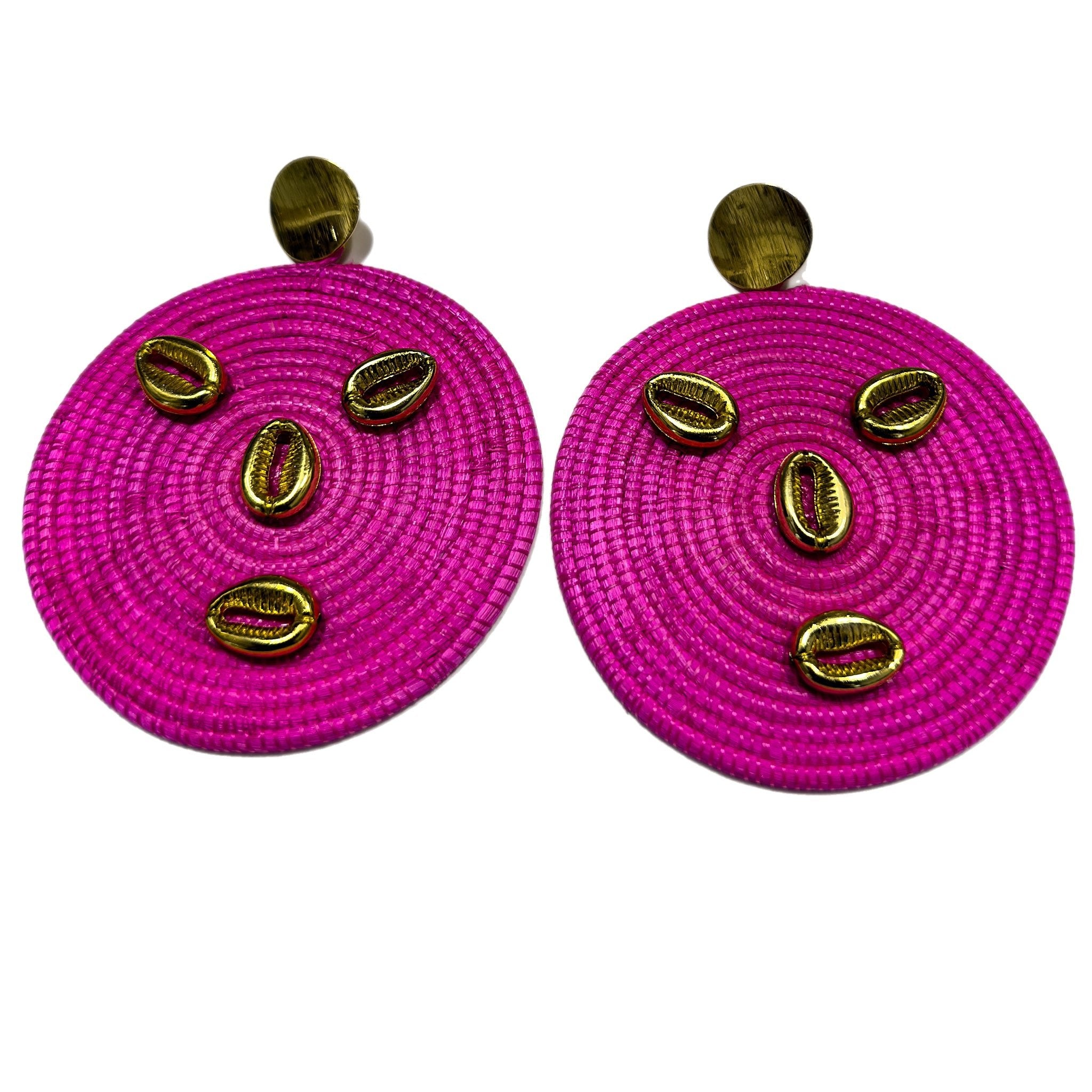 Anansewa Cowry Face Earrings - Trufacebygrace